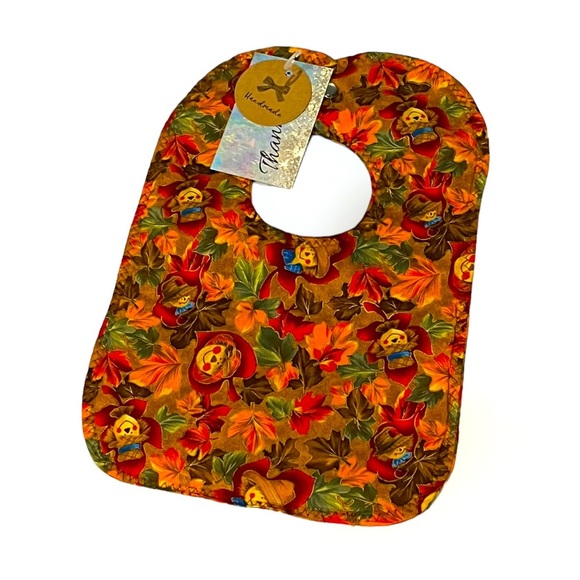 Handmade Thanksgiving Bib OOAK - Picture 5 of 5